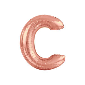 34" ROSE GOLD LETTER C