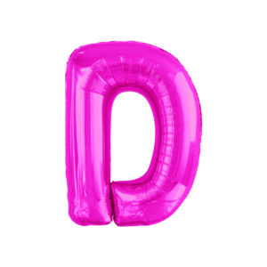 34" HOT PINK LETTER D