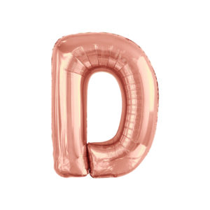 34" ROSE GOLD LETTER D