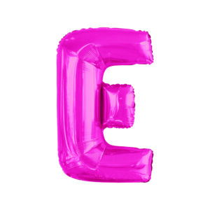 34" HOT PINK LETTER E