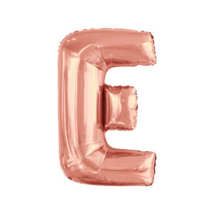 34" ROSE GOLD LETTER E
