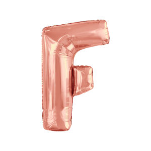 34" ROSE GOLD LETTER F