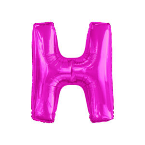 34" HOT PINK LETTER H