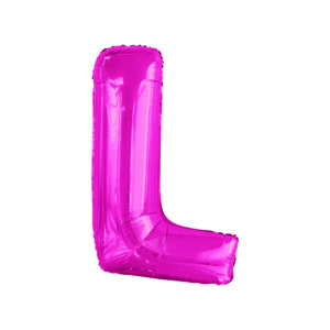34" HOT PINK LETTER L
