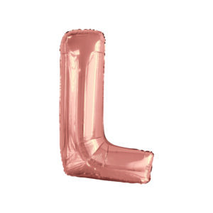 34" ROSE GOLD LETTER L