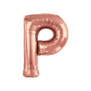 34" ROSE GOLD LETTER P