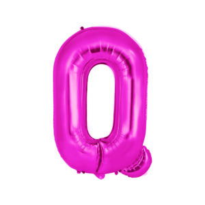 34" HOT PINK LETTER Q