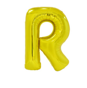34" GOLD LETTER R