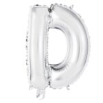 14" SILVER LETTER D
