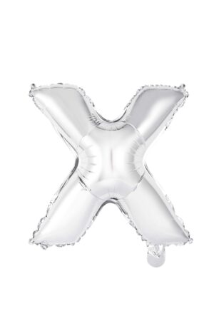 14" SILVER LETTER X