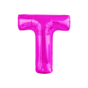 34" HOT PINK LETTER T