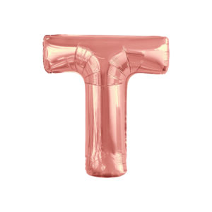 34" ROSE GOLD LETTER T