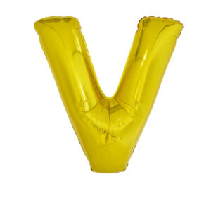 34" GOLD LETTER V