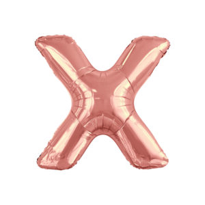 34" ROSE GOLD LETTER X