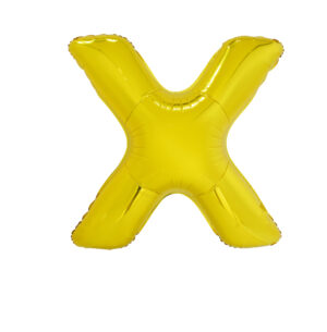 34" GOLD LETTER X