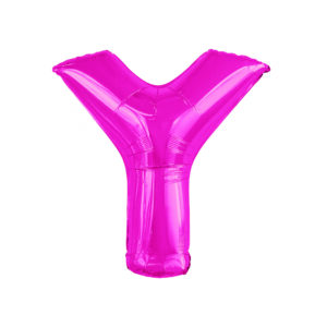34" HOT PINK LETTER Y