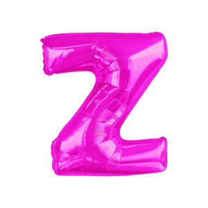 34" HOT PINK LETTER Z