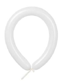 T260" LATEX BALLOONS 50CT - WHITE..