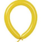 T260" LATEX DESIGNER BALLOONS 50CT - YELLOW..