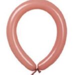 T260" LATEX BALLOONS 50CT- ROSEWOOD..