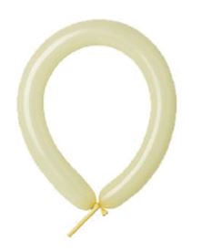 T260" LATEX BALLOONS 50CT - MACARON YELLOW..