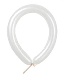 T260" PEARLIZED BALLOONS 50CT - WHITE..