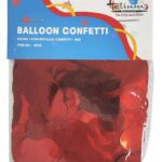 ROUND 1.5CM METALLIC CONFETTI 20GM-RED