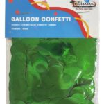 ROUND 1.5CM METTALIC CONFETTI 20GM-GREEN