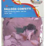 ROUND 1.5CM METALLIC CONFETTI 20GM-BABY PINK
