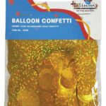ROUND 1.5CM HOLOGRAPHIC CONFETTI 20GM-GOLD