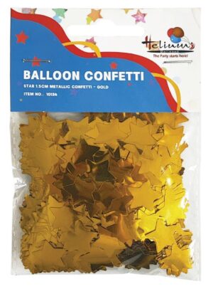STAR 1.5CM METTALLIC CONFETTI 20GM-