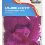 STAR 1.5CM METTALLIC CONFETTI 20GM- HOT PINK