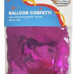 HEART 1.5M METALLIC CONFETTI 20GM-HOT PINK