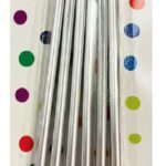 6CT SILVER 5" TALL BDAY CANDLE