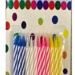 24CT SPIRAL BDAY CANDLE MULTICOLOR