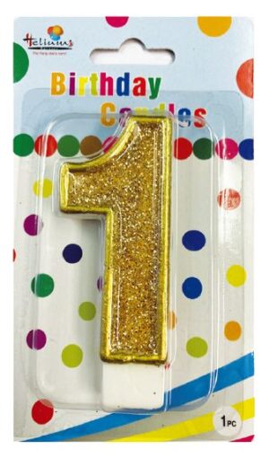 CHAMPAGNE BDAY CANDLE #1