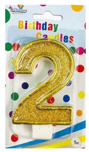 CHAMPAGNE BDAY CANDLE #2