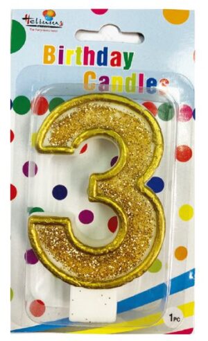 CHAMPAGNE BDAY CANDLE #3