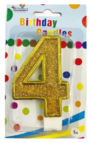 CHAMPAGNE BDAY CANDLE #4