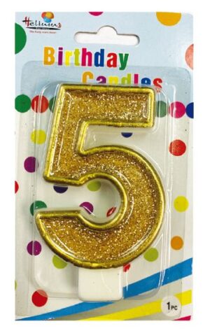 CHAMPAGNE BDAY CANDLE #5