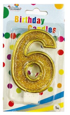 CHAMPAGNE BDAY CANDLE #6