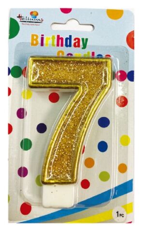 CHAMPAGNE BDAY CANDLE #7