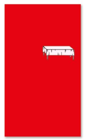 REAL RED PLASTIC TABLECOVER 54"X108"