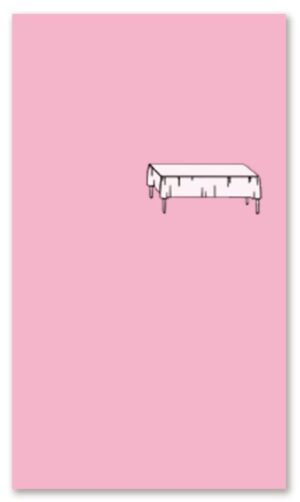 PRETTY PINK - PLASTIC TABLECOVER 54"X108"