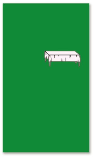 FOREST GREEN - PLASTIC TABLECOVER 54"X108"