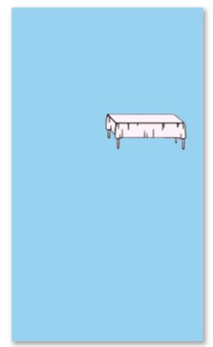 BABY BLUE - PLASTIC TABLECOVER 54"X108"