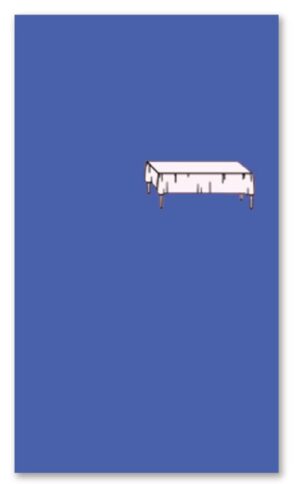 ROYAL BLUE - PLASTIC TABLECOVER 54"X108"