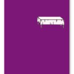 PERFECT PURPLE - PLASTIC TABLECOVER 54"X108"