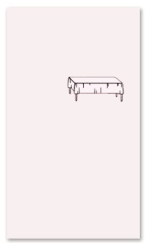 CRYSTAL CLEAR - PLASTIC TABLECOVER 54"X108"