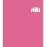 HOT PINK - PLASTIC TABLECOVER 84" D